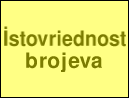 İstovriednost brojeva
